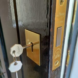 stylish front door replacement lock