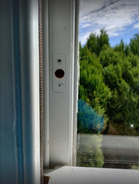 wooden window lock