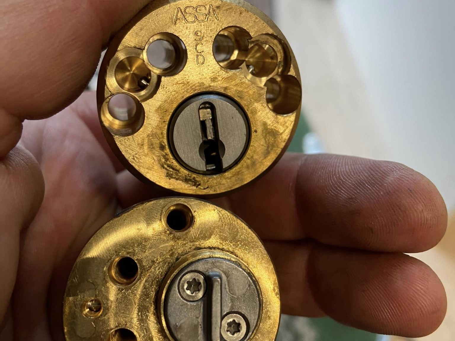 Assa Abloy Round Double Cylinder Lock Installation in Brighton LBP