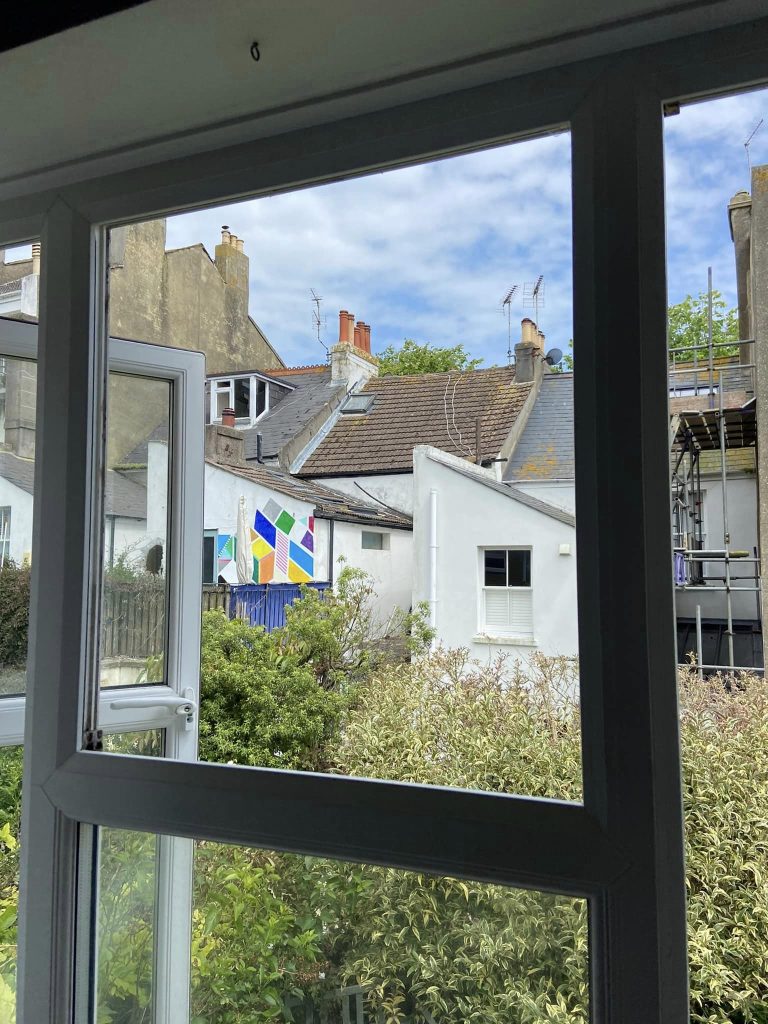 UPVC Window glass removed