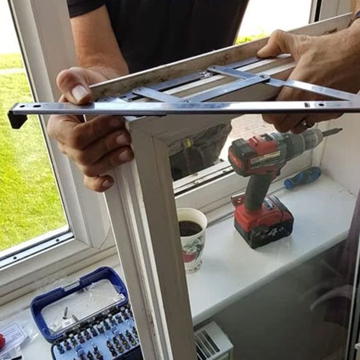 uPVC window hinge repair by LBP brighton