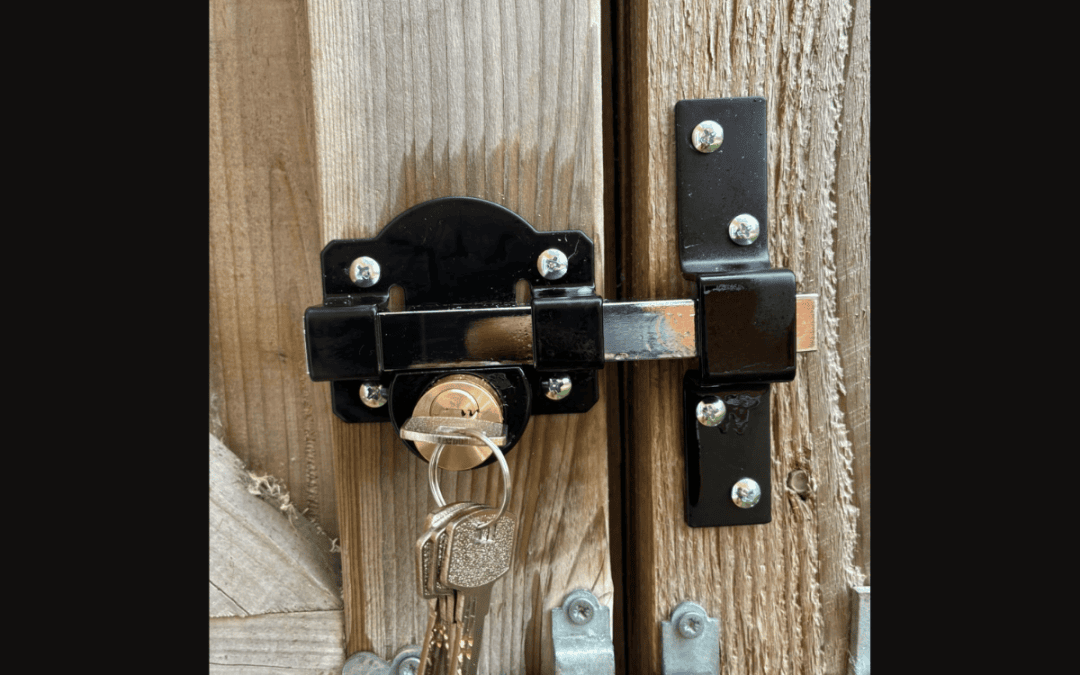 Gated door lock
