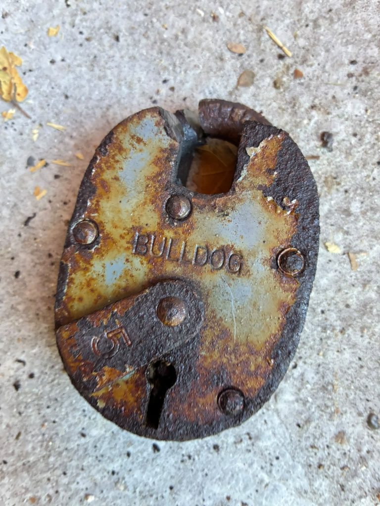 Vintage Bulldog lock removed by LBP Locksmiths
